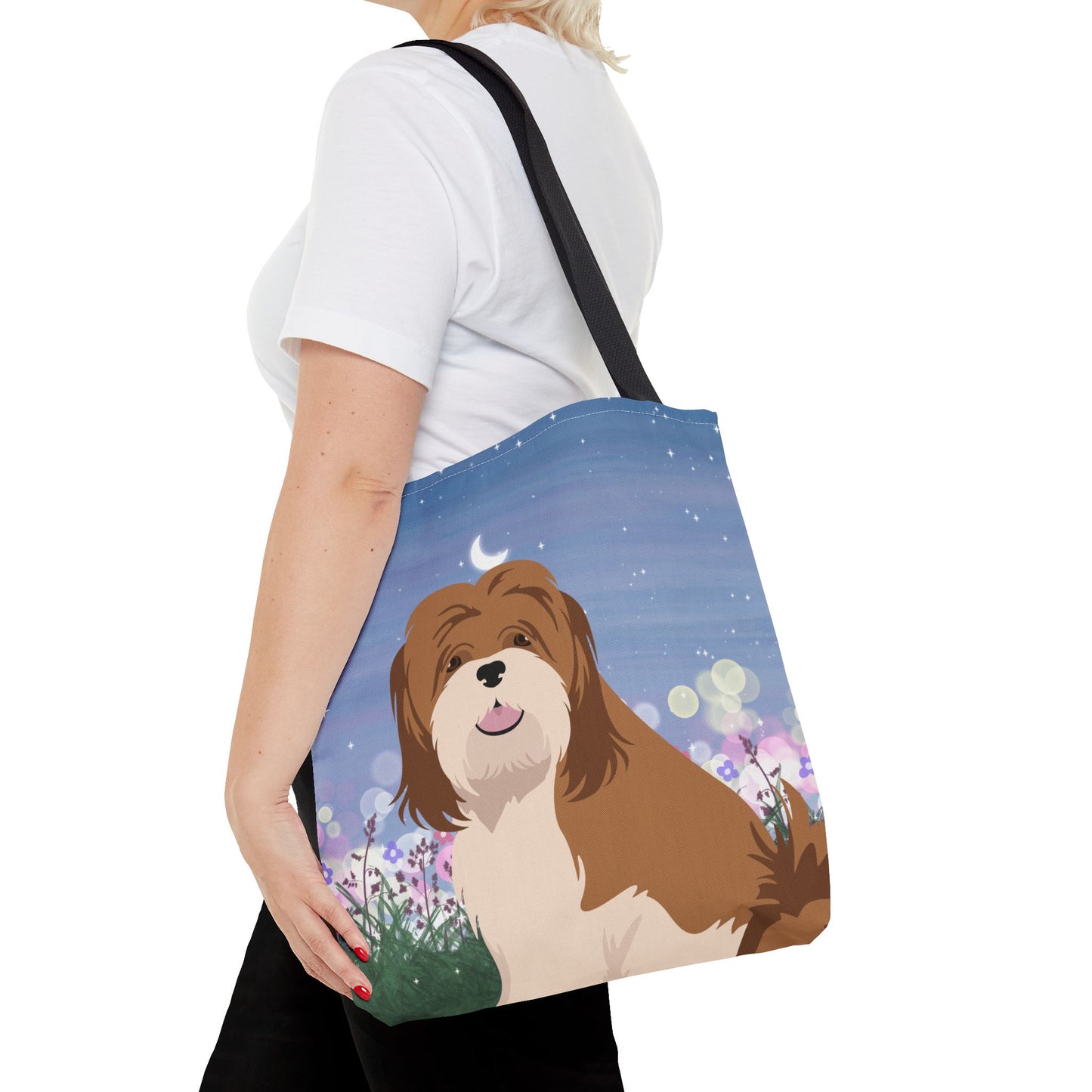Lhasa Apso Dog Tote Bag 16x16