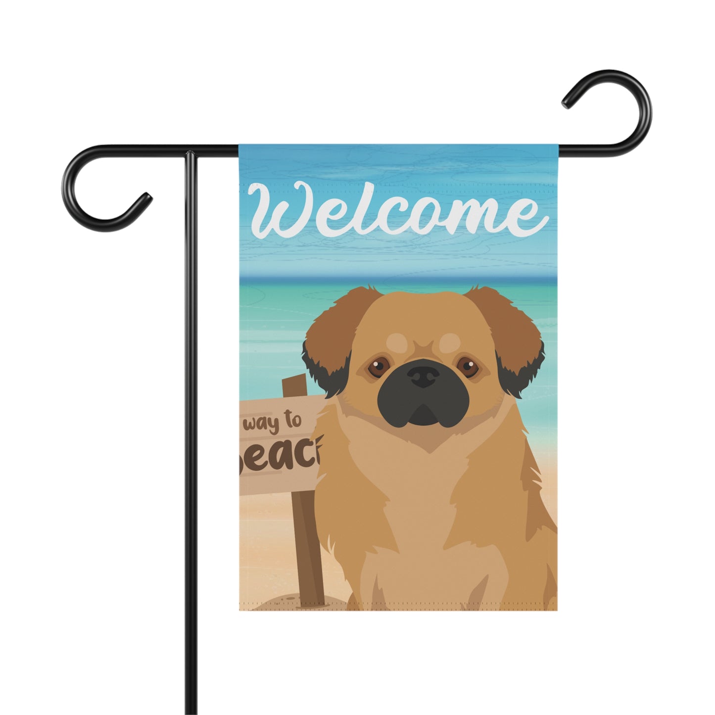 Tibetan Spaniel Dog Garden Flag