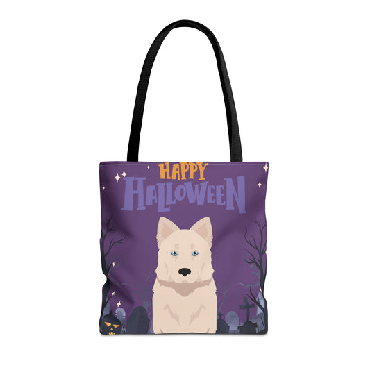 Yakutian Laika Dog Happy Halloween Tote Bag 16x16