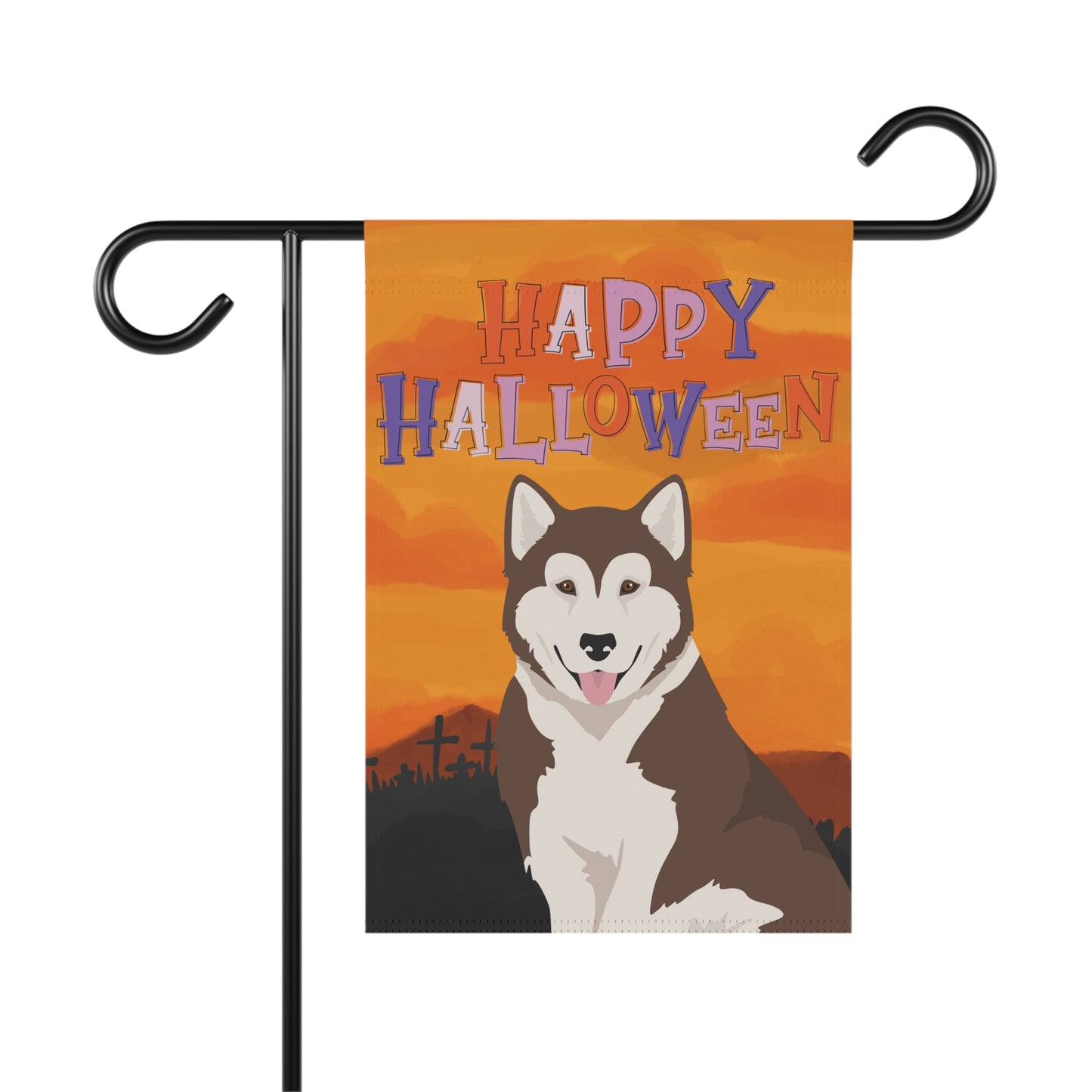 Canadian Inuit Dog Dog Halloween Garden Flag