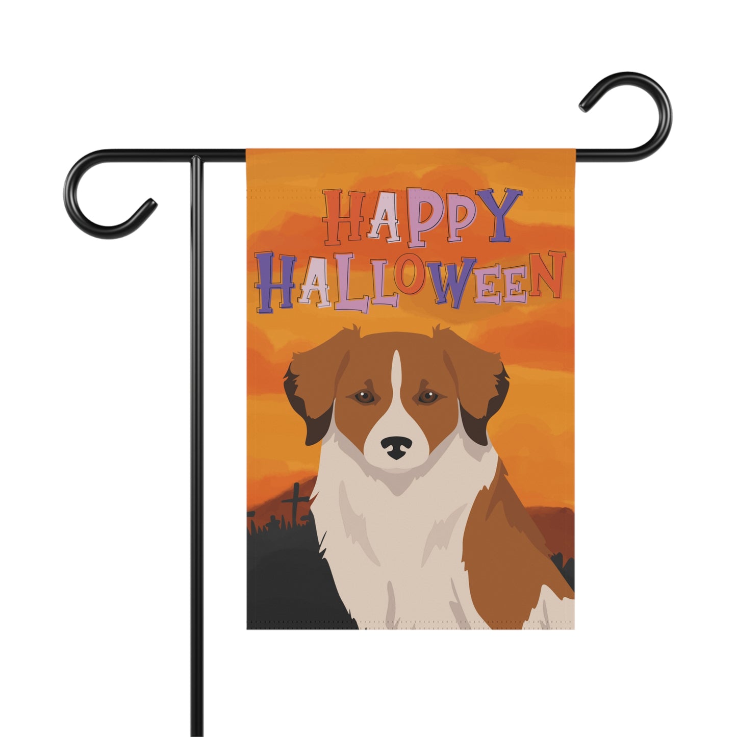 Kromfohrlander Dog Halloween Garden Flag
