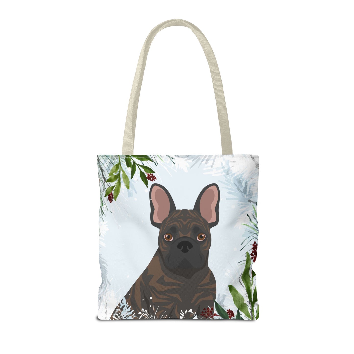 French Bulldog Dog Christmas Holiday Tote Bag 16x16