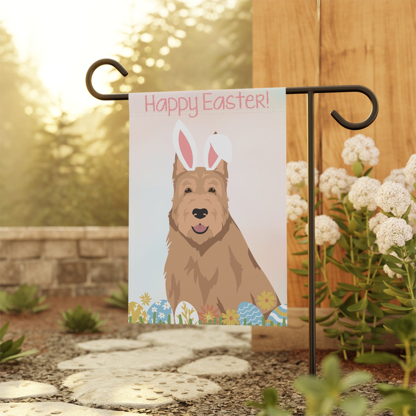 Berger Picard Dog Happy Easter Garden Flag