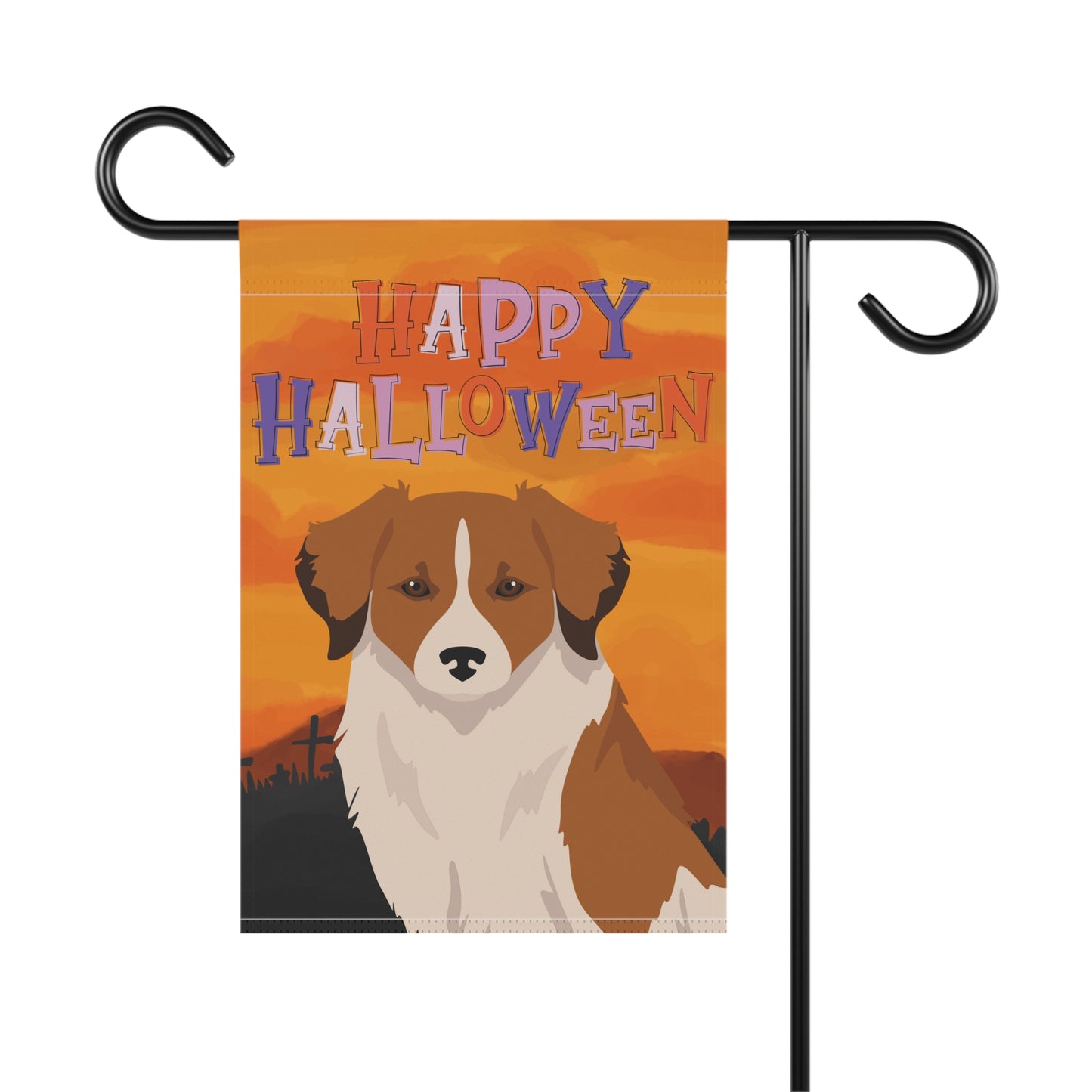 Kromfohrlander Dog Halloween Garden Flag
