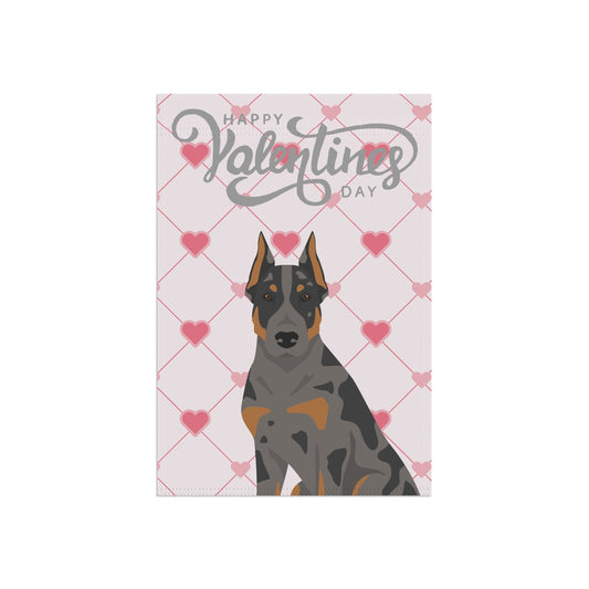 Beauceron Dog Valentines Day Garden Flag