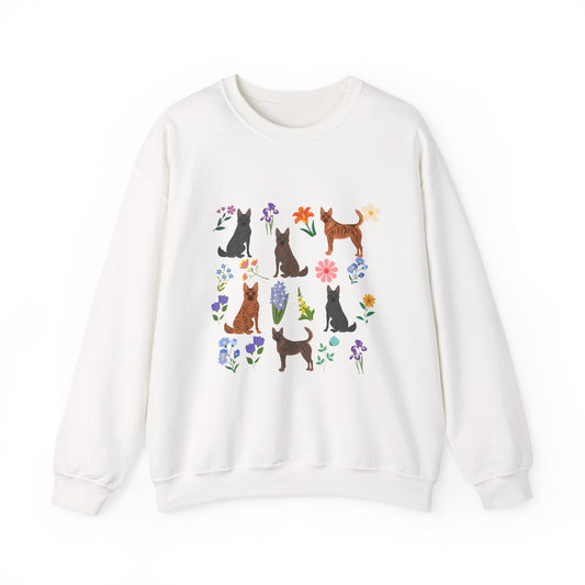 Kai Ken Dog Unisex Spring Cottage Core Crewneck Sweatshirt