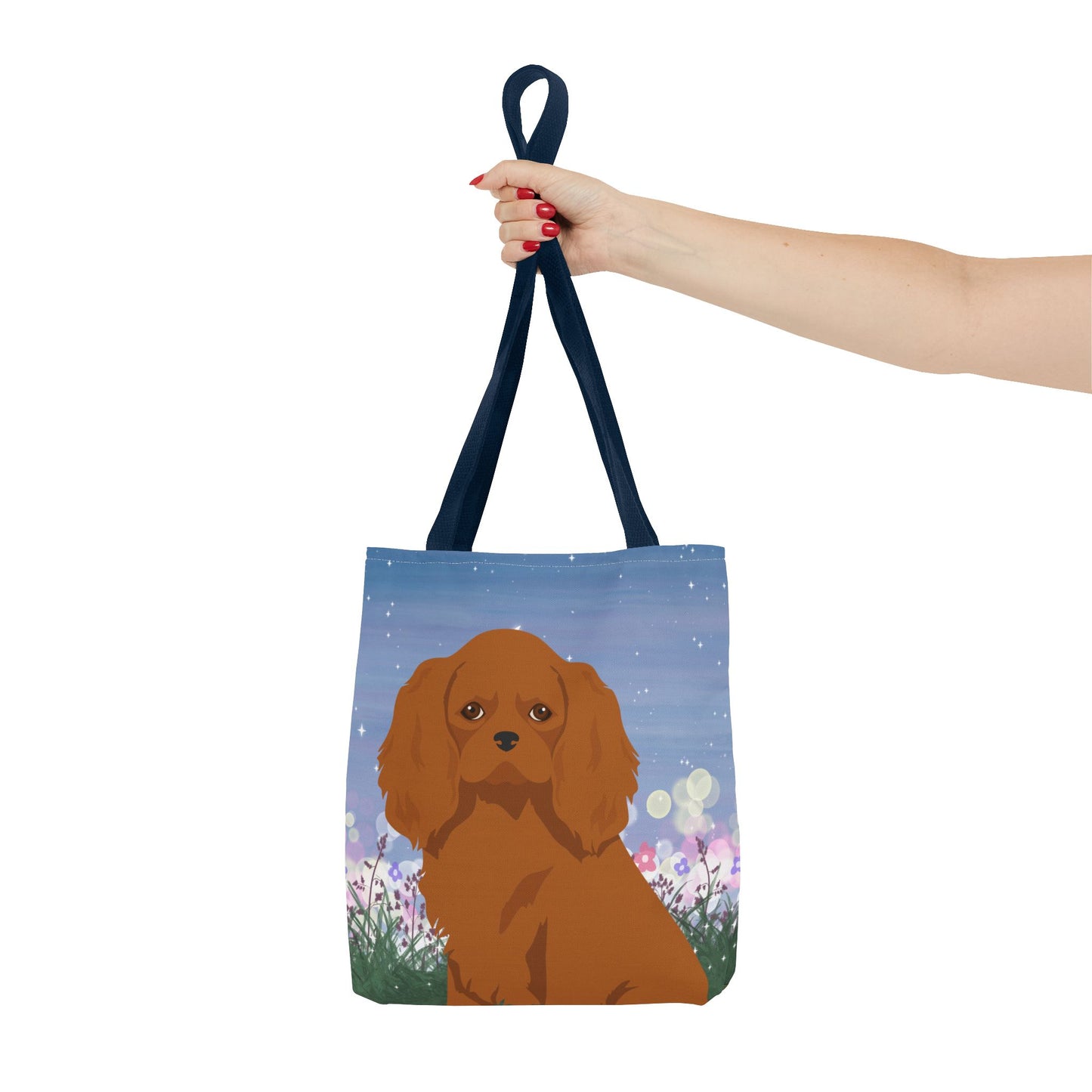 Cavalier King Charles Spaniel Dog Tote Bag 13x13