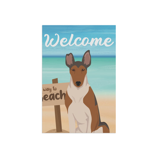 Smooth Collie Dog Garden Flag