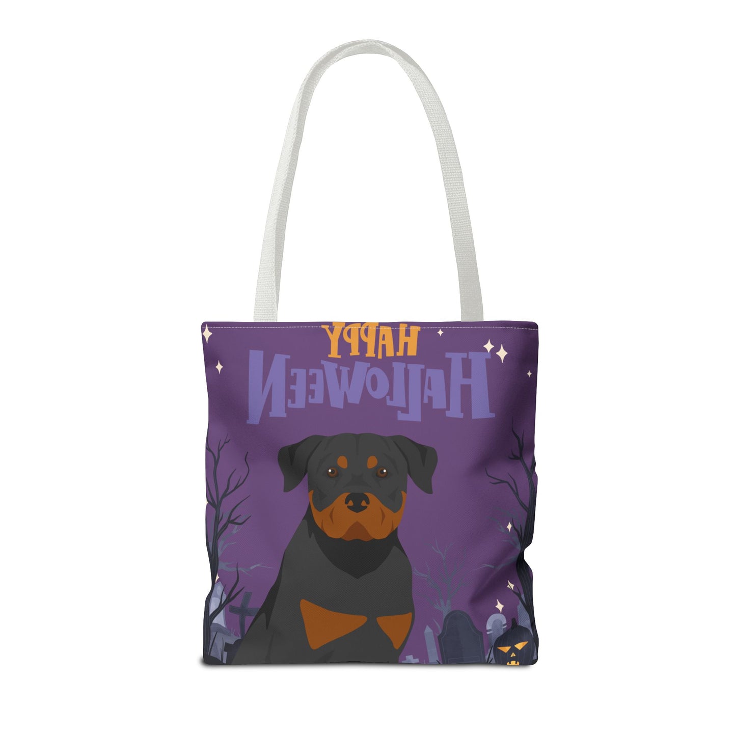 Rottweiler Dog Happy Halloween Tote Bag 16x16
