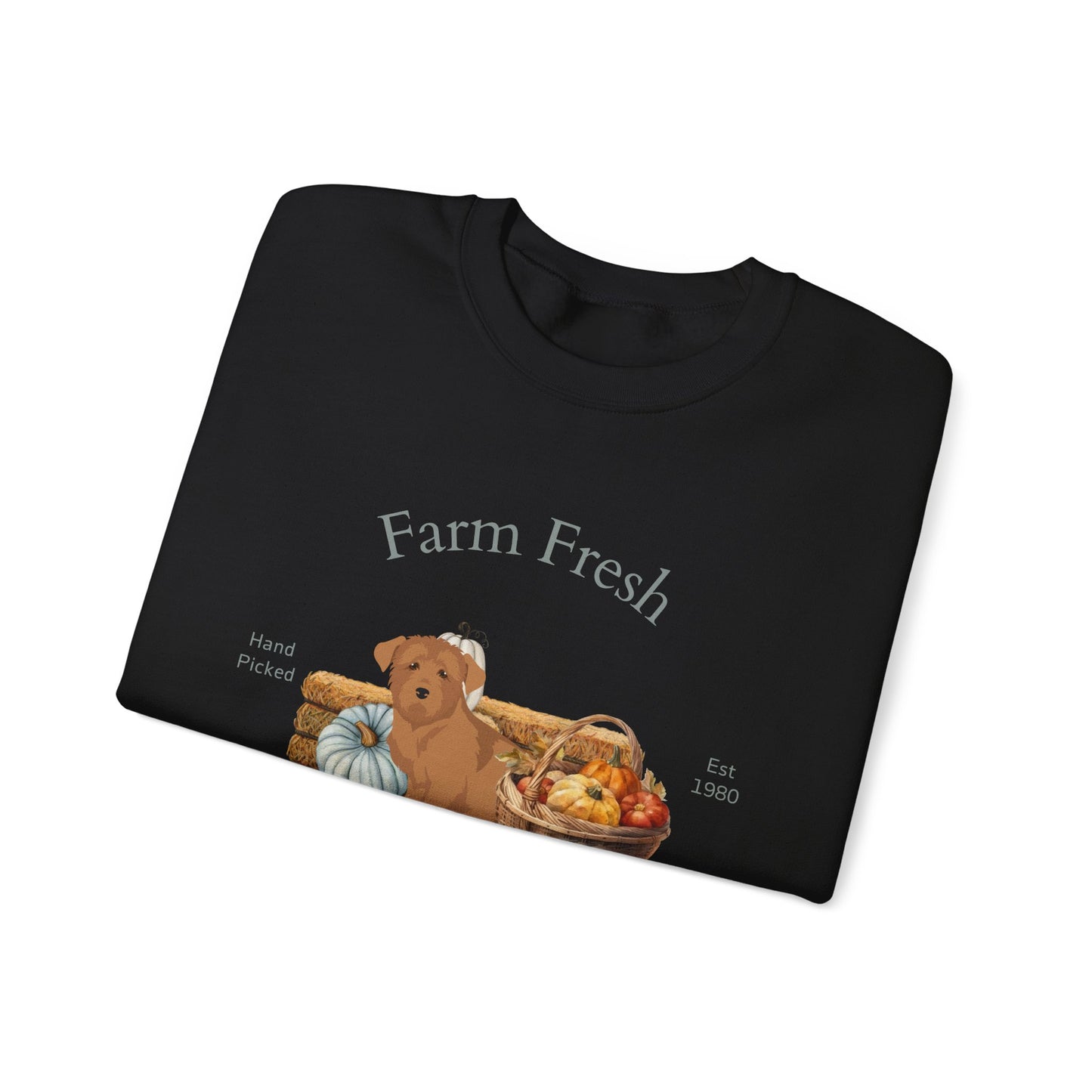 Glen Of Imaal Dog Fall Farm Fresh Unisex Heavy Blend Crewneck Sweatshirt