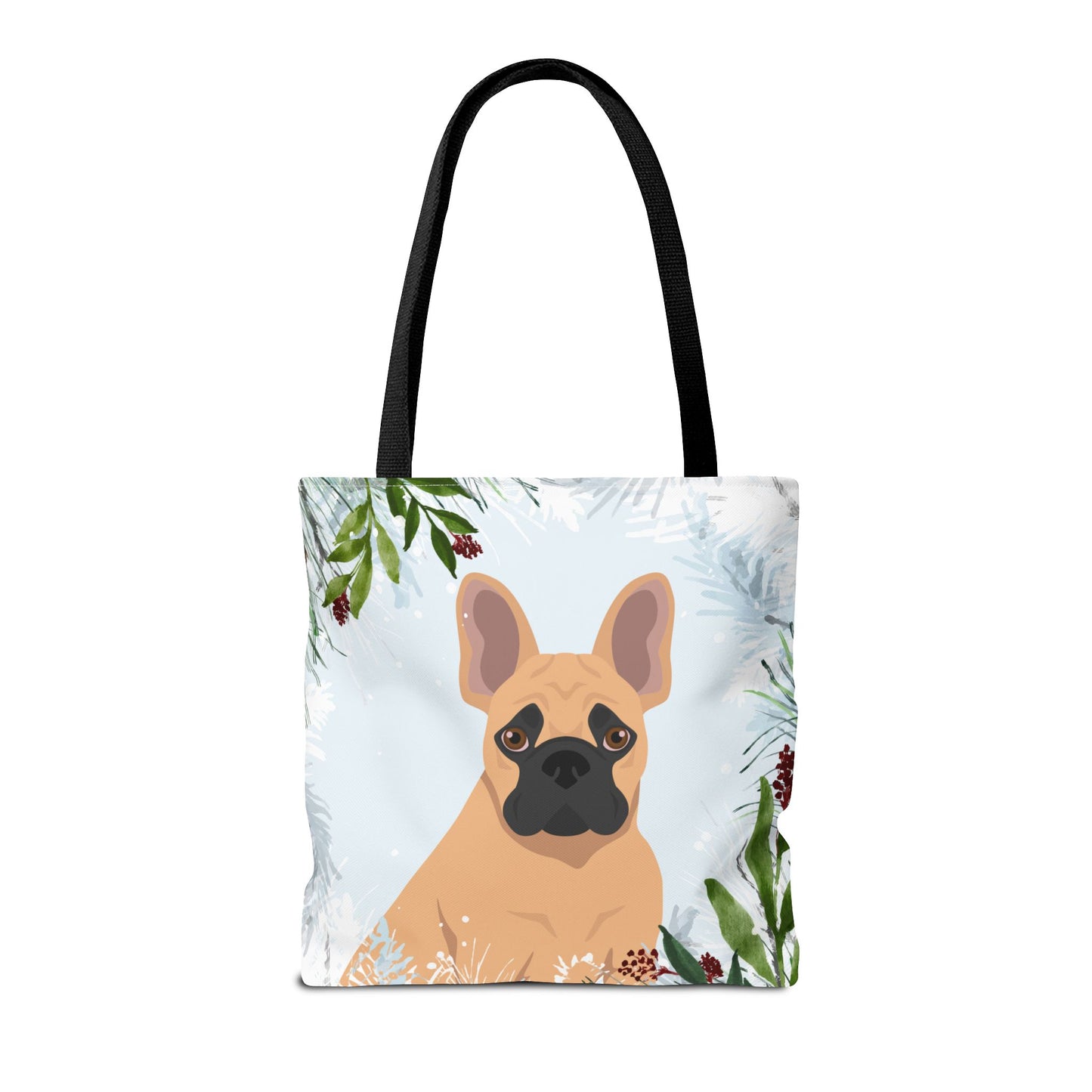 French Bulldog Dog Christmas Holiday Tote Bag 16x16