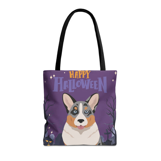 Cardigan Welsh Corgi Dog Happy Halloween Tote Bag 16x16