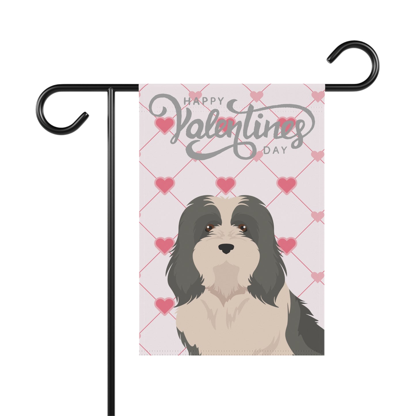 Havanese Dog Valentines Day Garden Flag