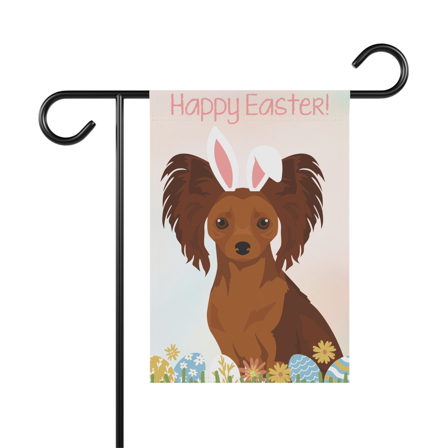 Russian Toy Happy Easter Garden Flag