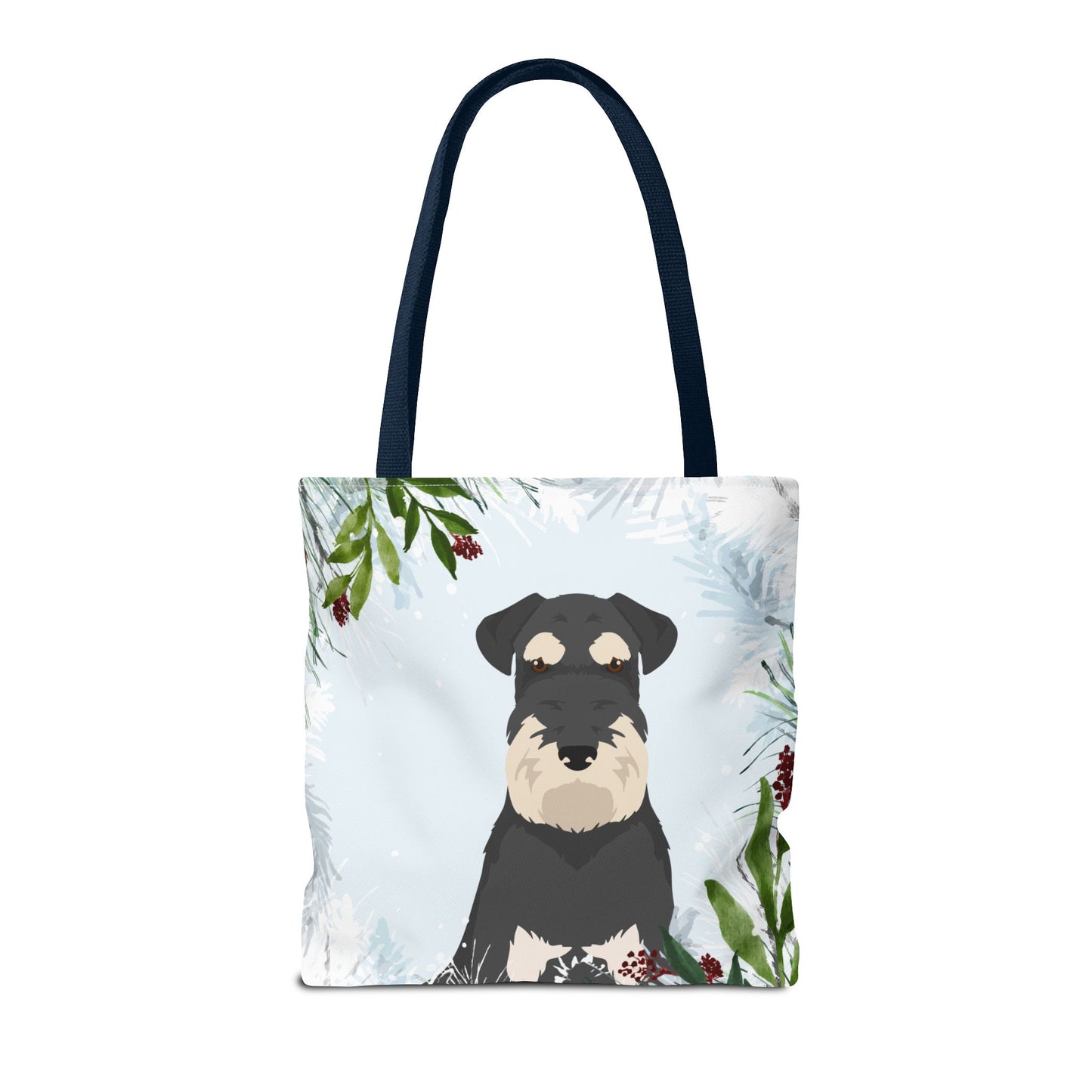 Schnauzer Dog Christmas Holiday Tote Bag 16x16