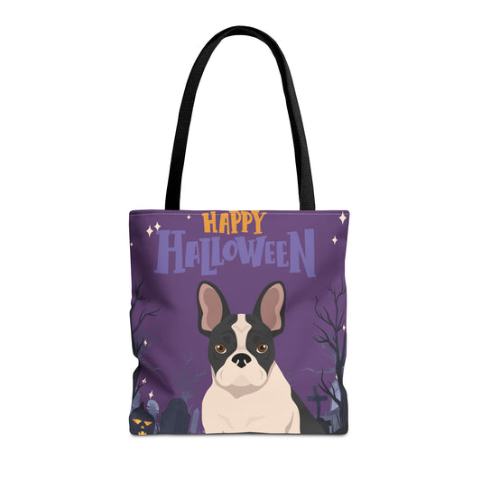 French Bulldog Dog Happy Halloween Tote Bag 16x16