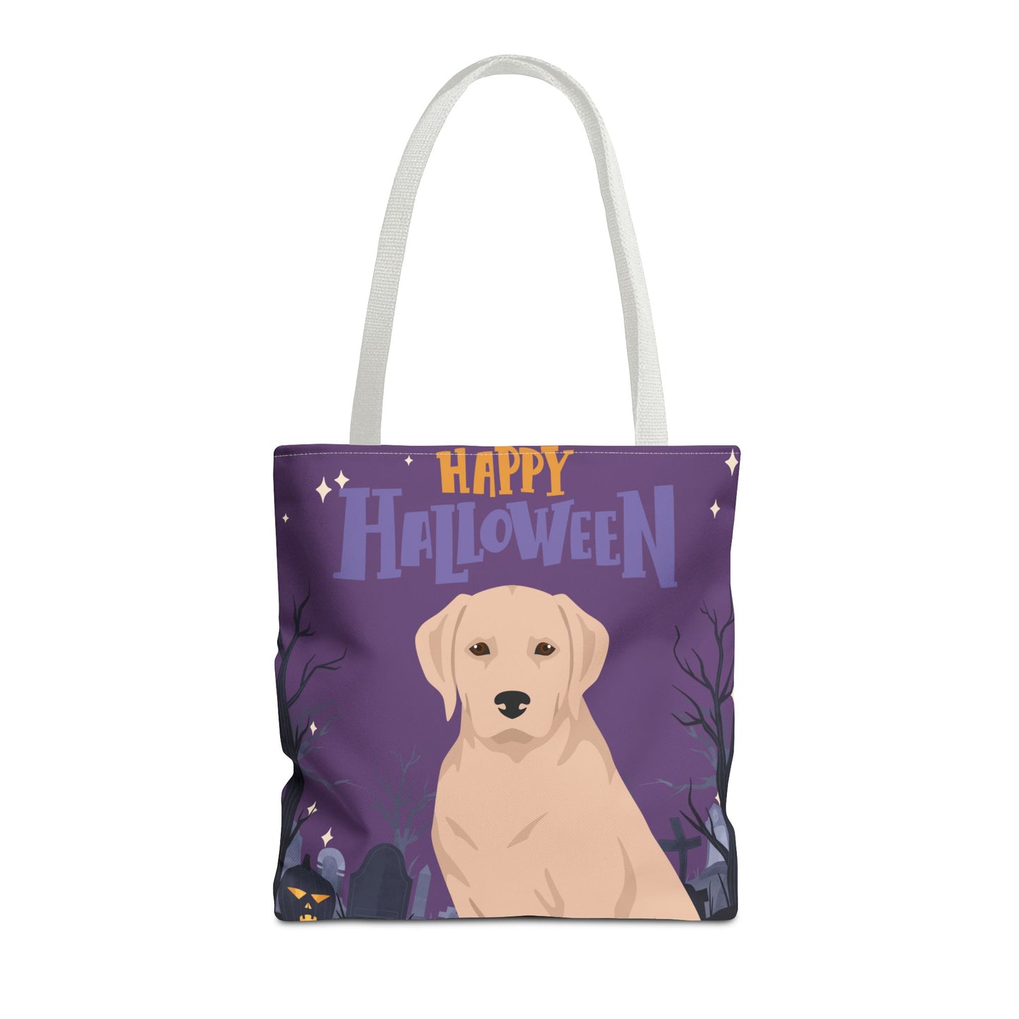 Labrador Retriever Dog Happy Halloween Tote Bag 16x16