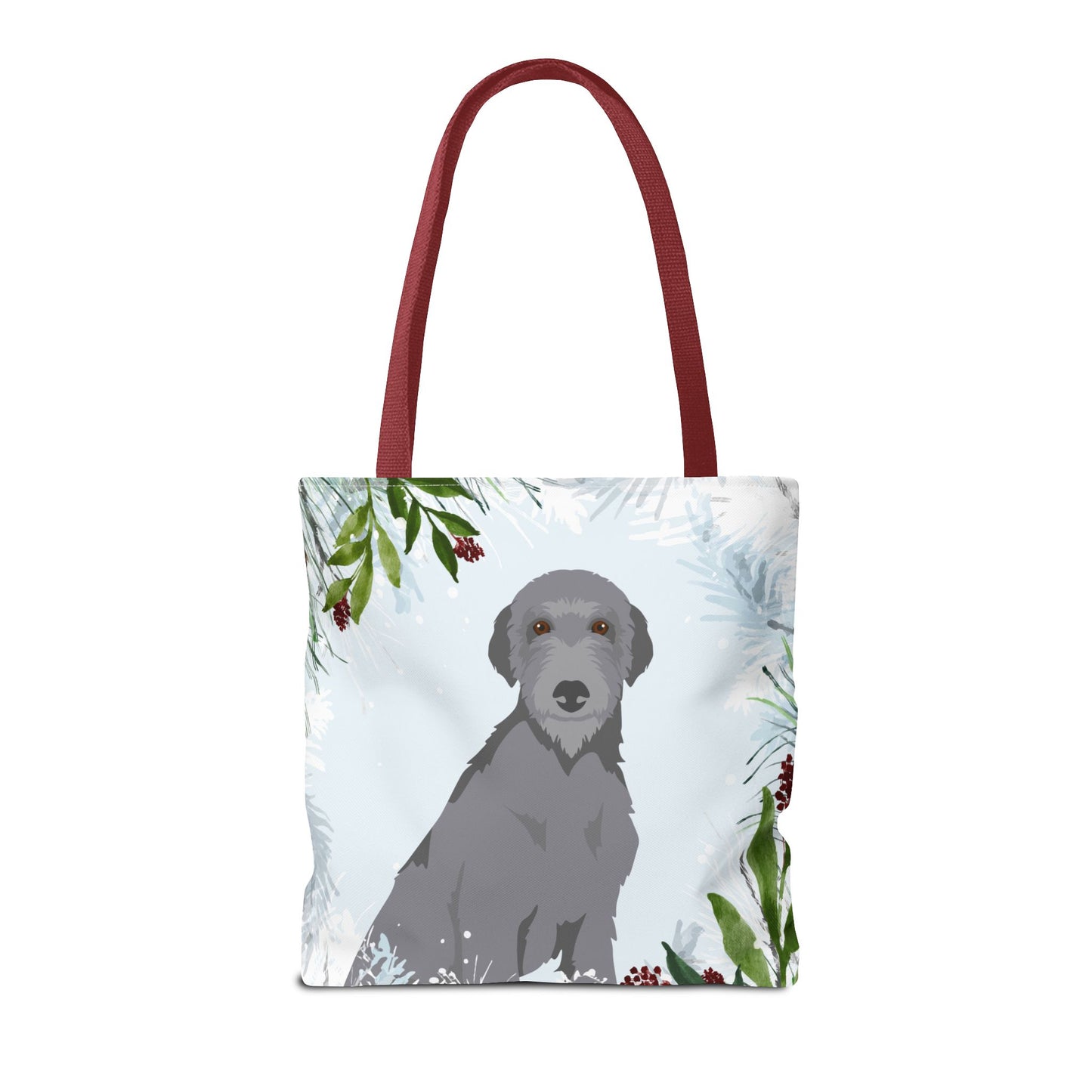 Scottish Deerhound Dog Christmas Holiday Tote Bag 16x16