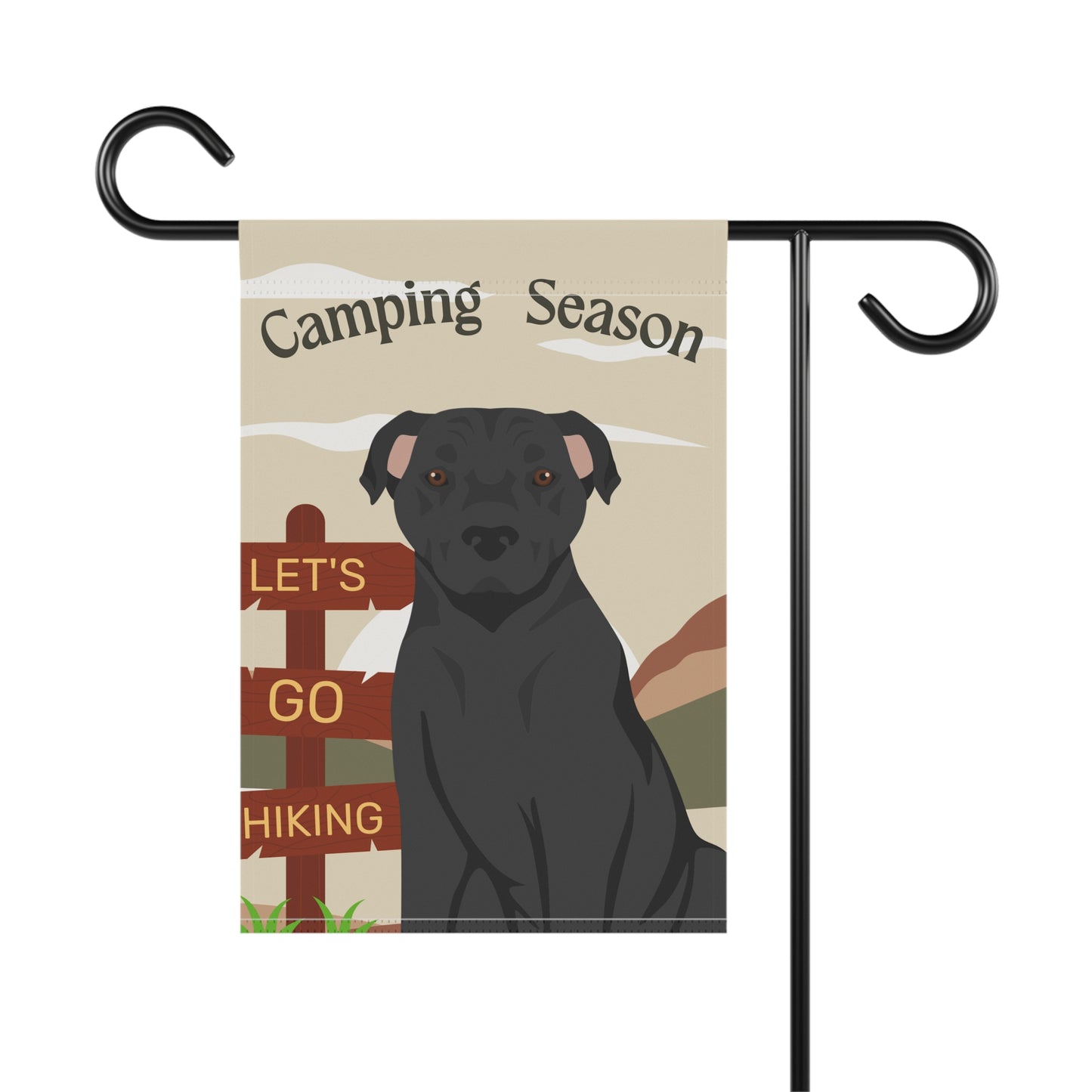 American Staffordshire Terrier Dog Camping Garden Flag