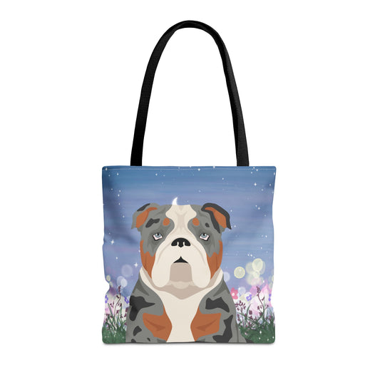Bulldog Dog Tote Bag 16x16