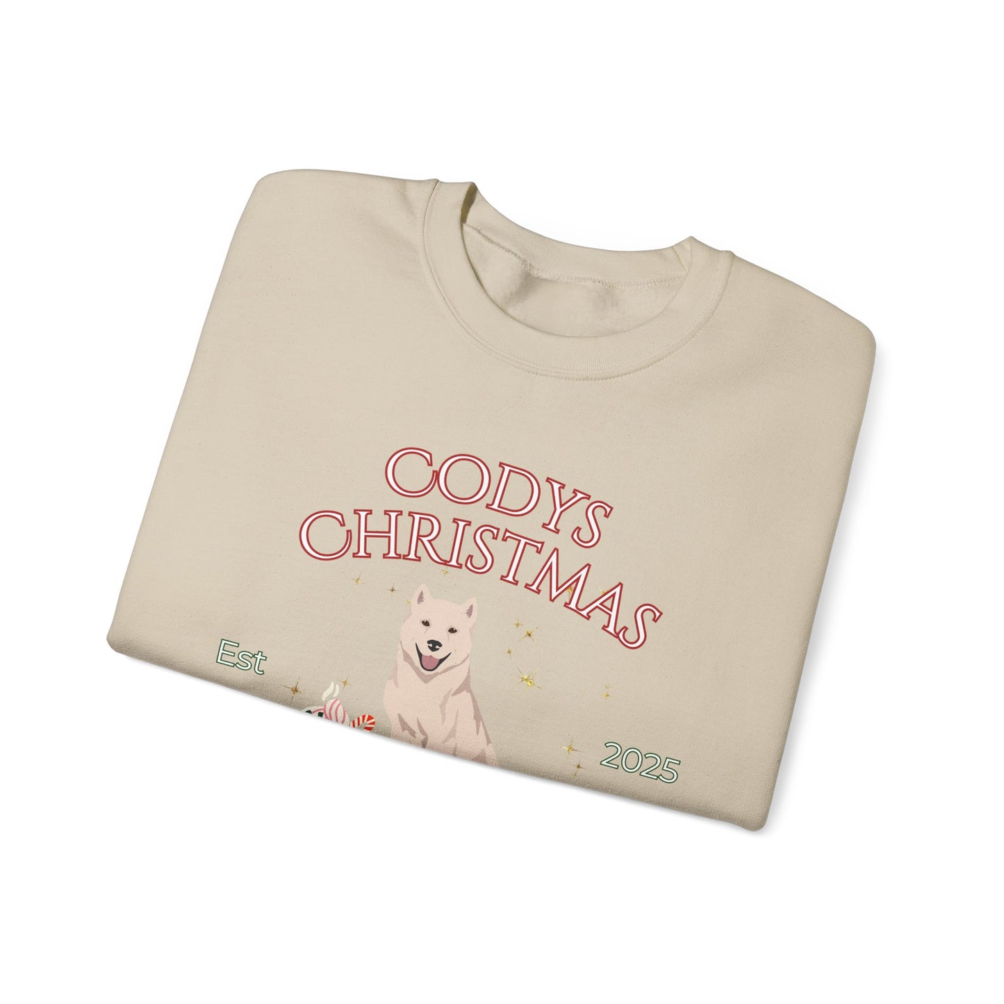 Kishu Ken Dog Christmas Social Club Unisex Heavy Blend Crewneck Sweatshirt Custom Name