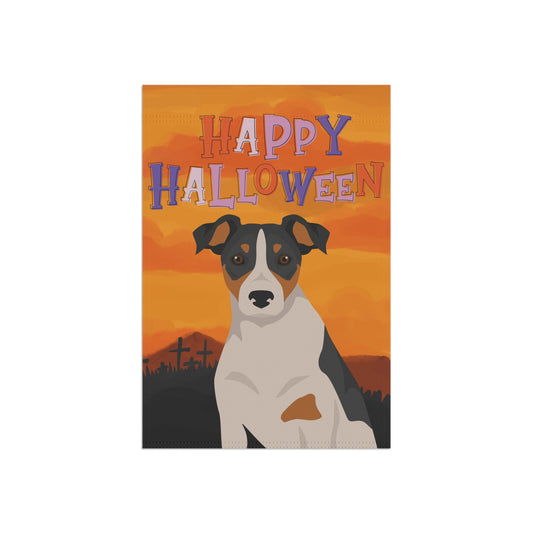 Parson Russell Terrier Dog Halloween Garden Flag