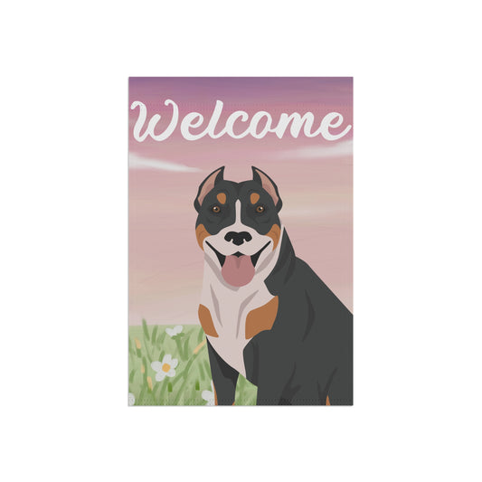 Pit Bull Dog Welcome Garden Flag