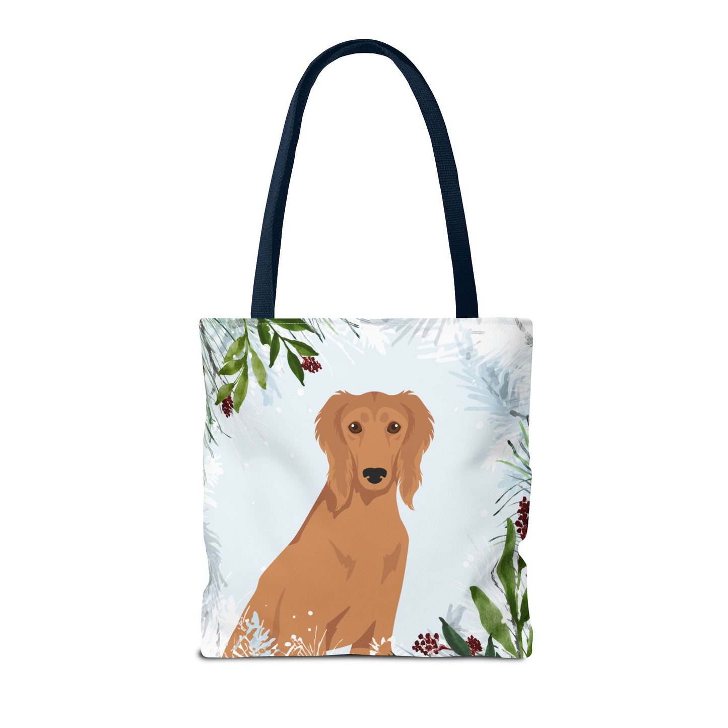 Saluki Dog Christmas Holiday Tote Bag 16x16