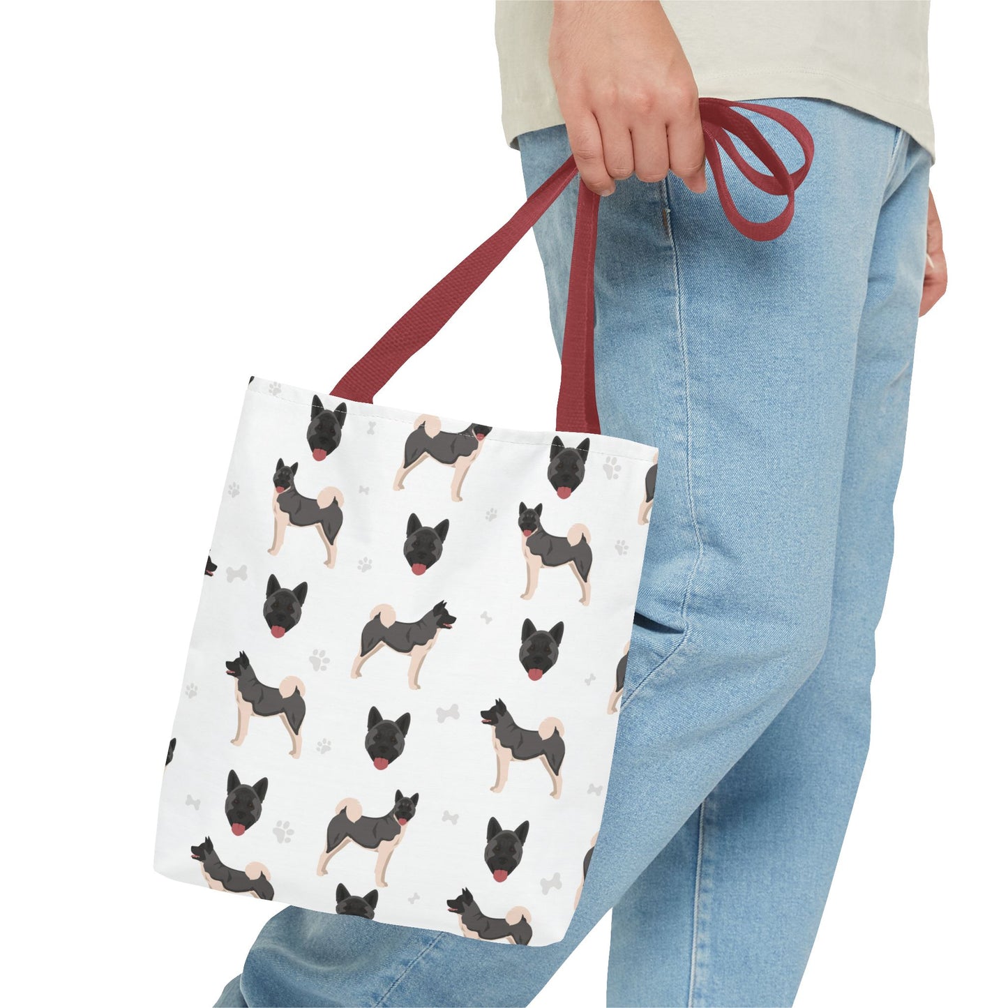 American Akita Dog Tote Bag, Akita Dog Mom Gift