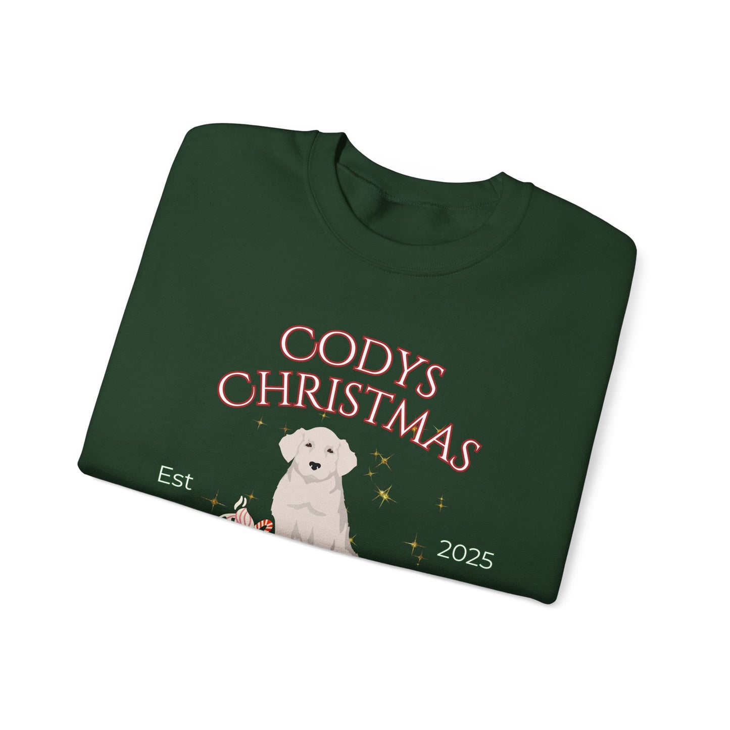 Kuvas Dog Christmas Social Club Unisex Heavy Blend Crewneck Sweatshirt Custom Name