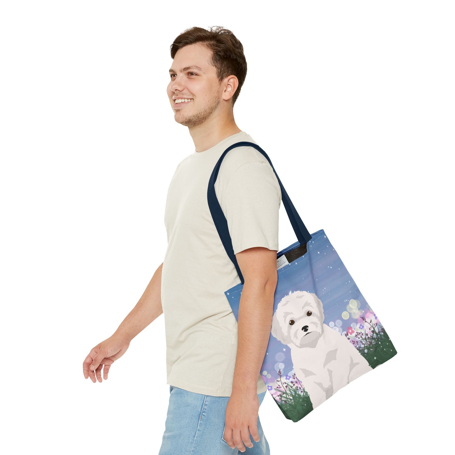 Toy Poodle Dog Tote Bag 16x16