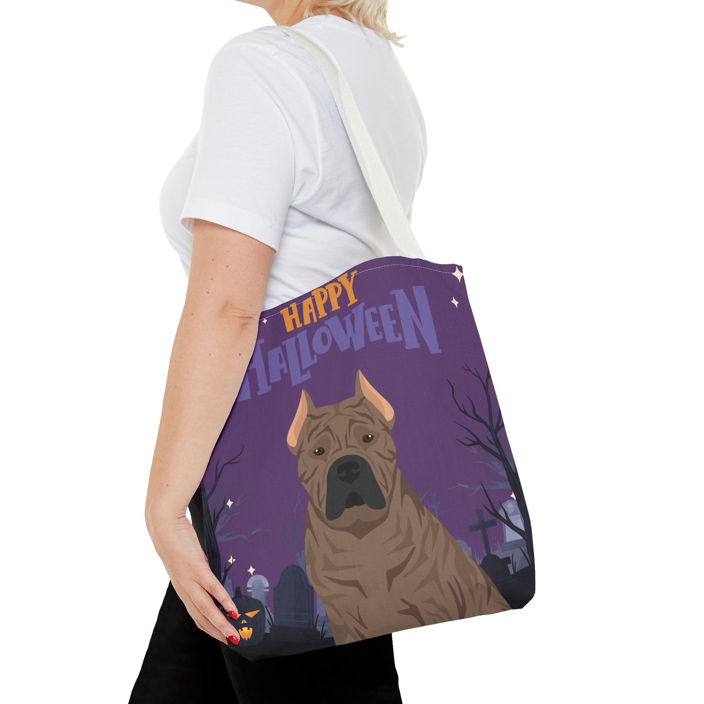 Presa Canario Dog Happy Halloween Tote Bag 16x16