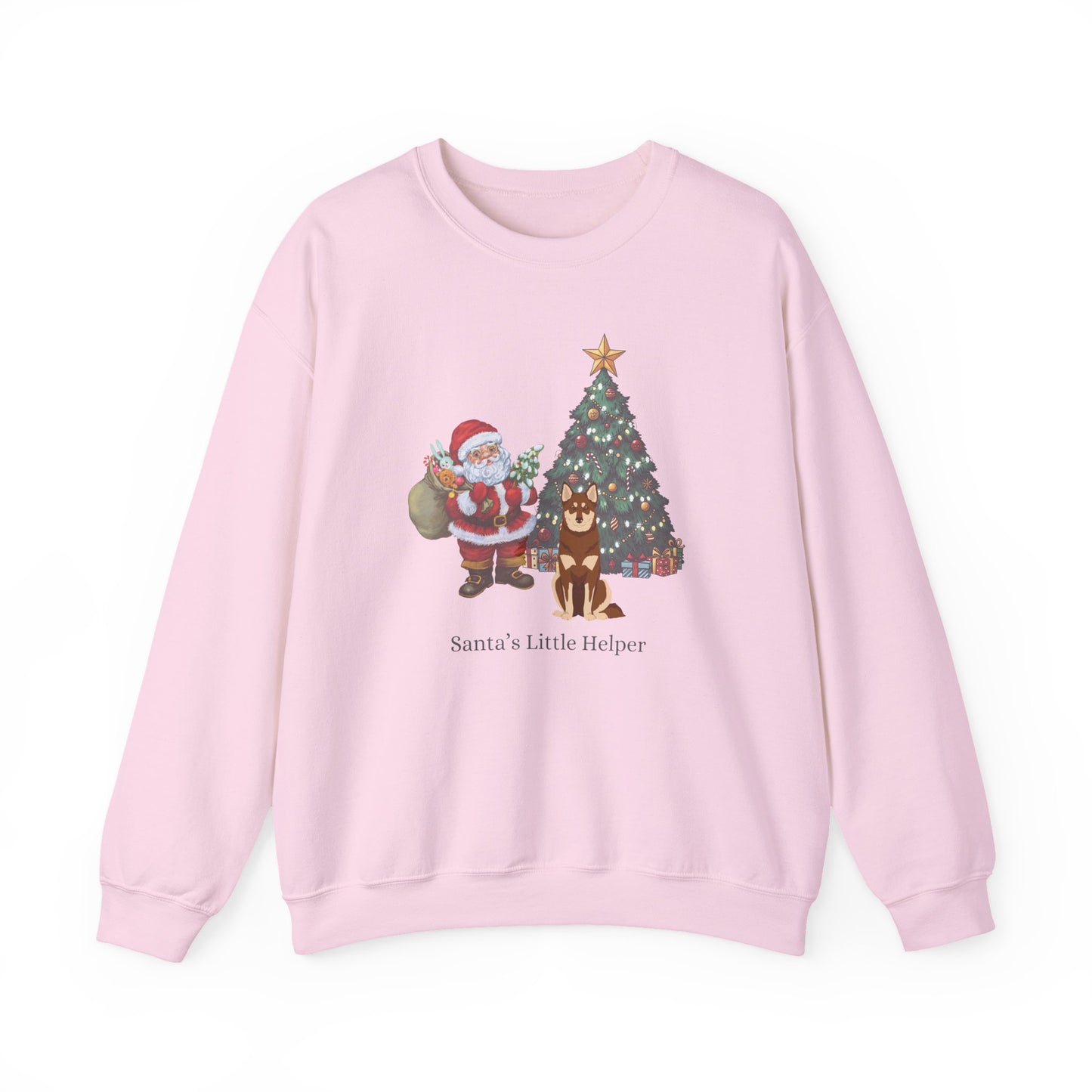 Lapponian Herder Dog Santa's Little Helper Unisex Heavy Blend Crewneck Sweatshirt