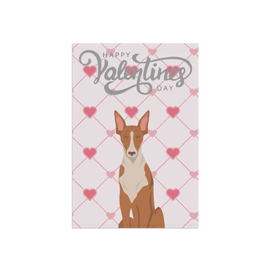 Canary Island Dog Valentines Day Garden Flag