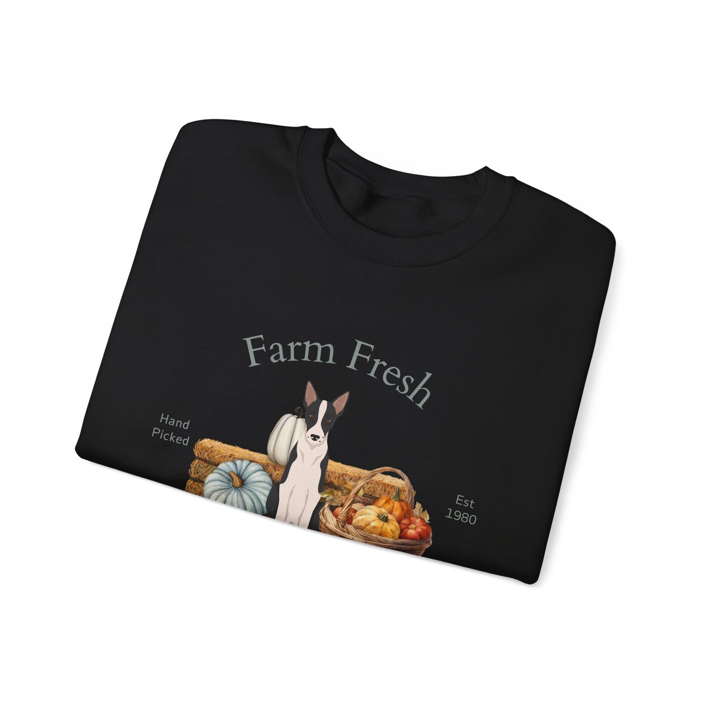 Border Collie Dog Fall Farm Fresh Unisex Heavy Blend Crewneck Sweatshirt