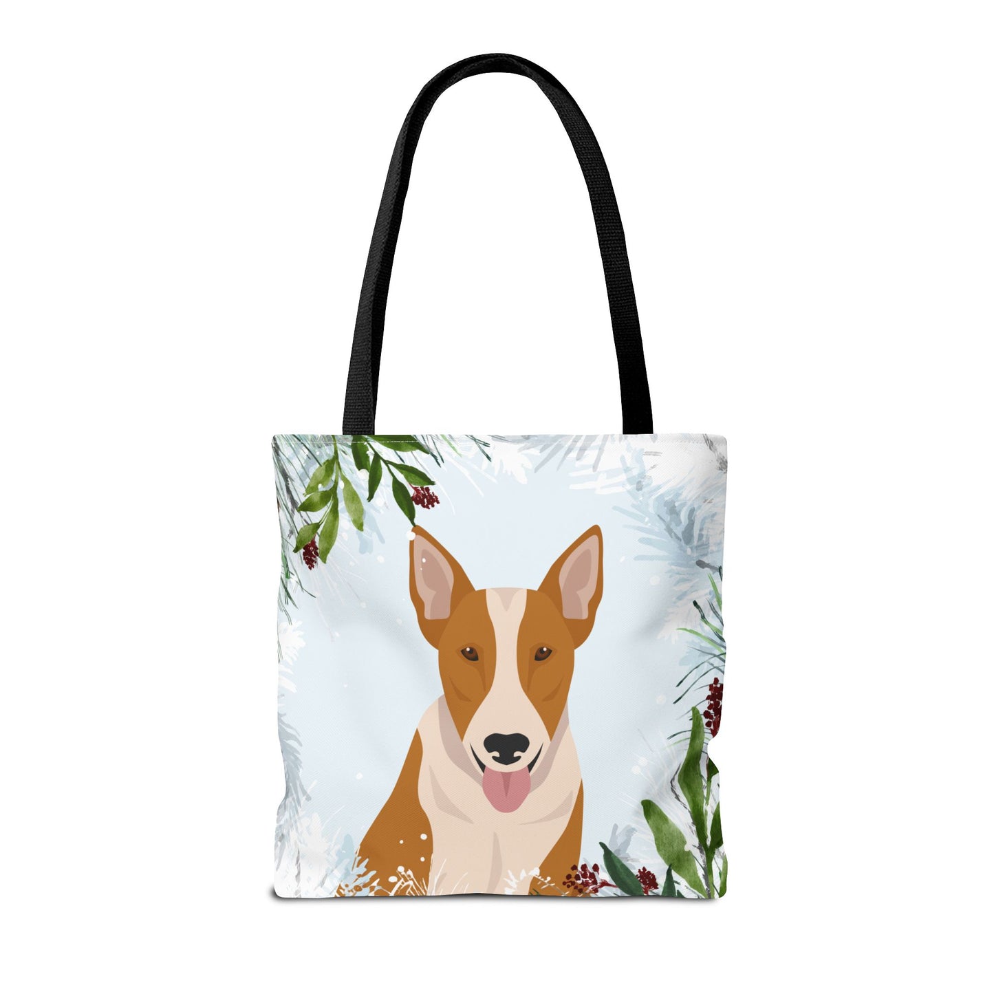 Bull Terrier Dog Christmas Holiday Tote Bag 16x16