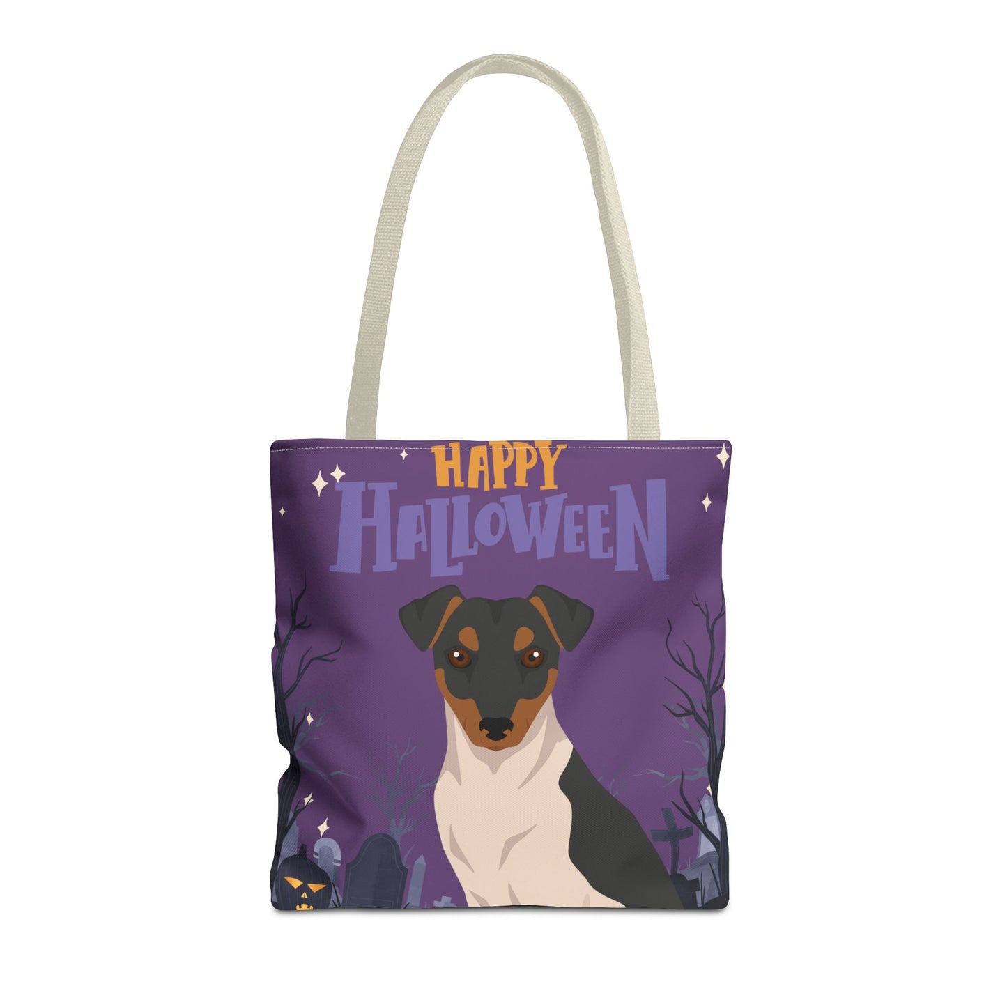 Brazilian Terrier Dog Happy Halloween Tote Bag 16x16