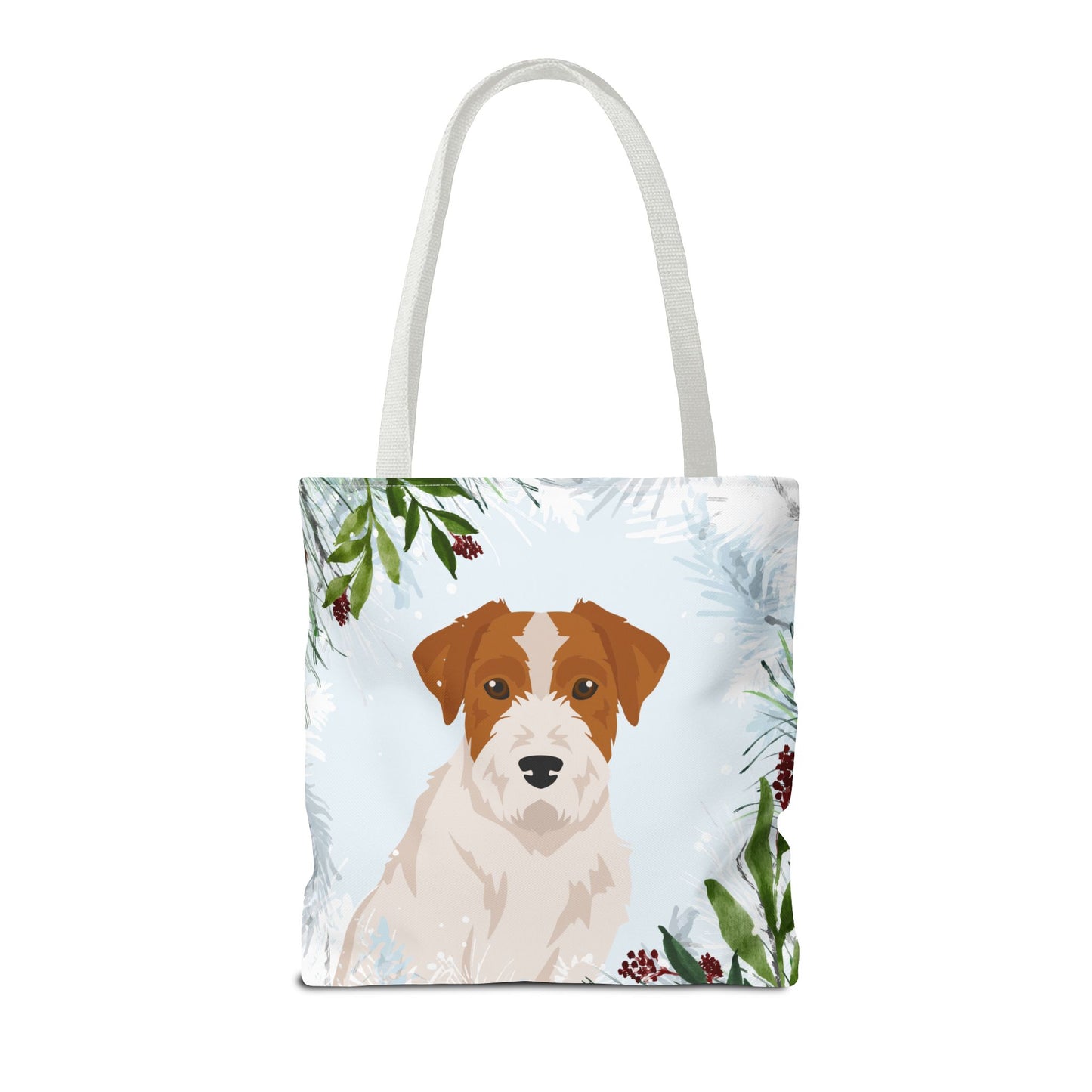Jack Russell terrier Dog Christmas Holiday Tote Bag 16x16