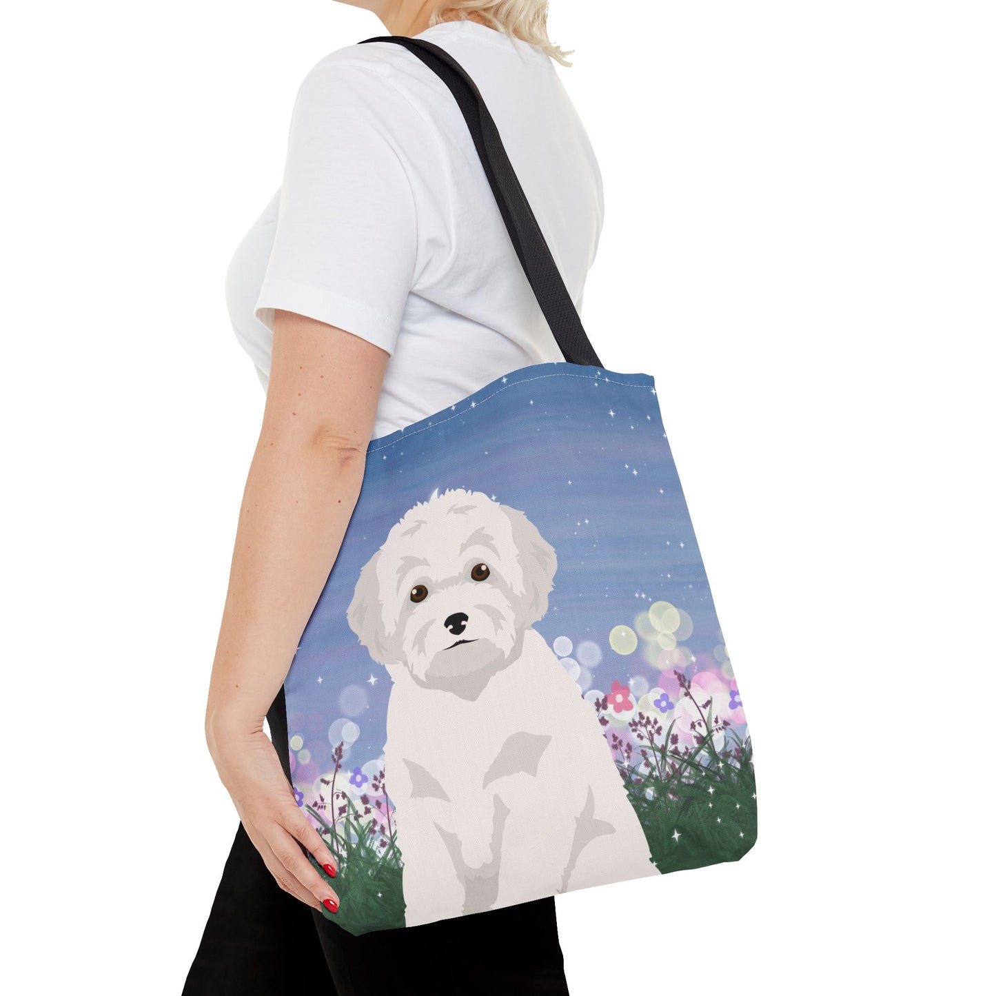 Toy Poodle Dog Tote Bag 16x16