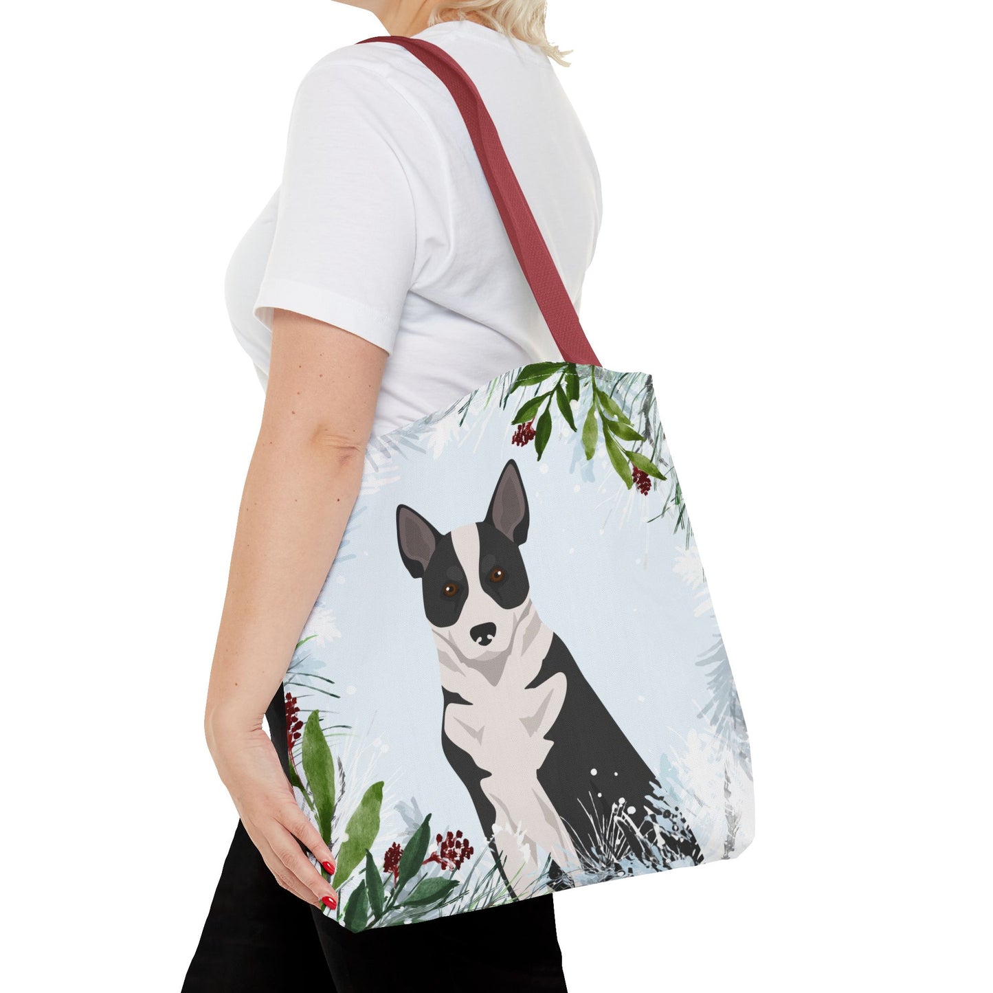 Canaan Dog Dog Christmas Holiday Tote Bag 16x16