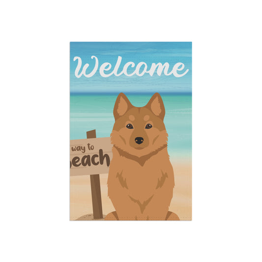 Finnish Spitz Dog Garden Flag