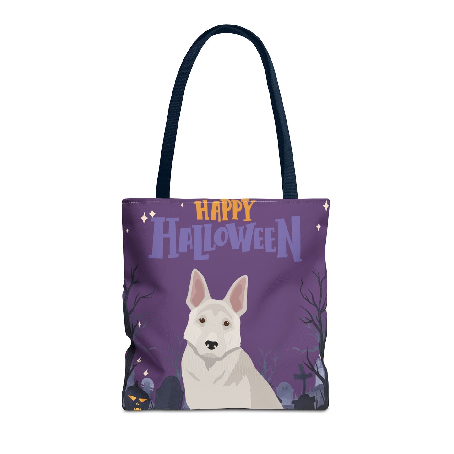 German Shepherd Dog Happy Halloween Tote Bag 16x16