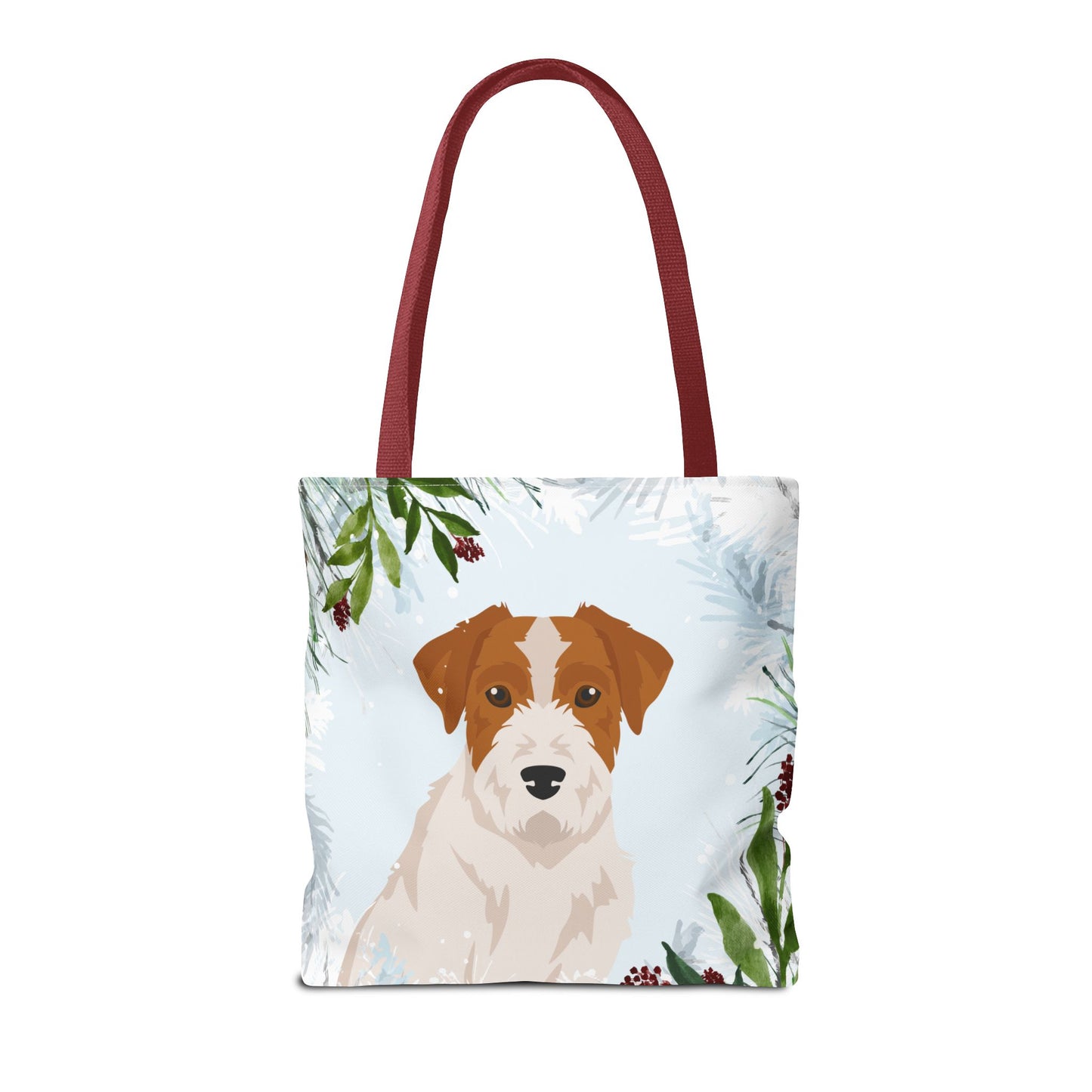 Jack Russell terrier Dog Christmas Holiday Tote Bag 16x16
