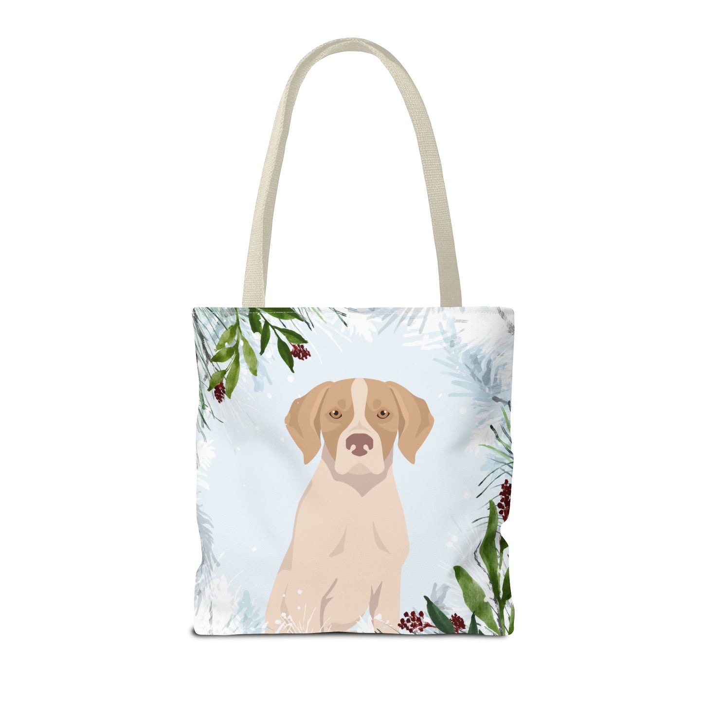 Pointer Dog Christmas Holiday Tote Bag 16x16