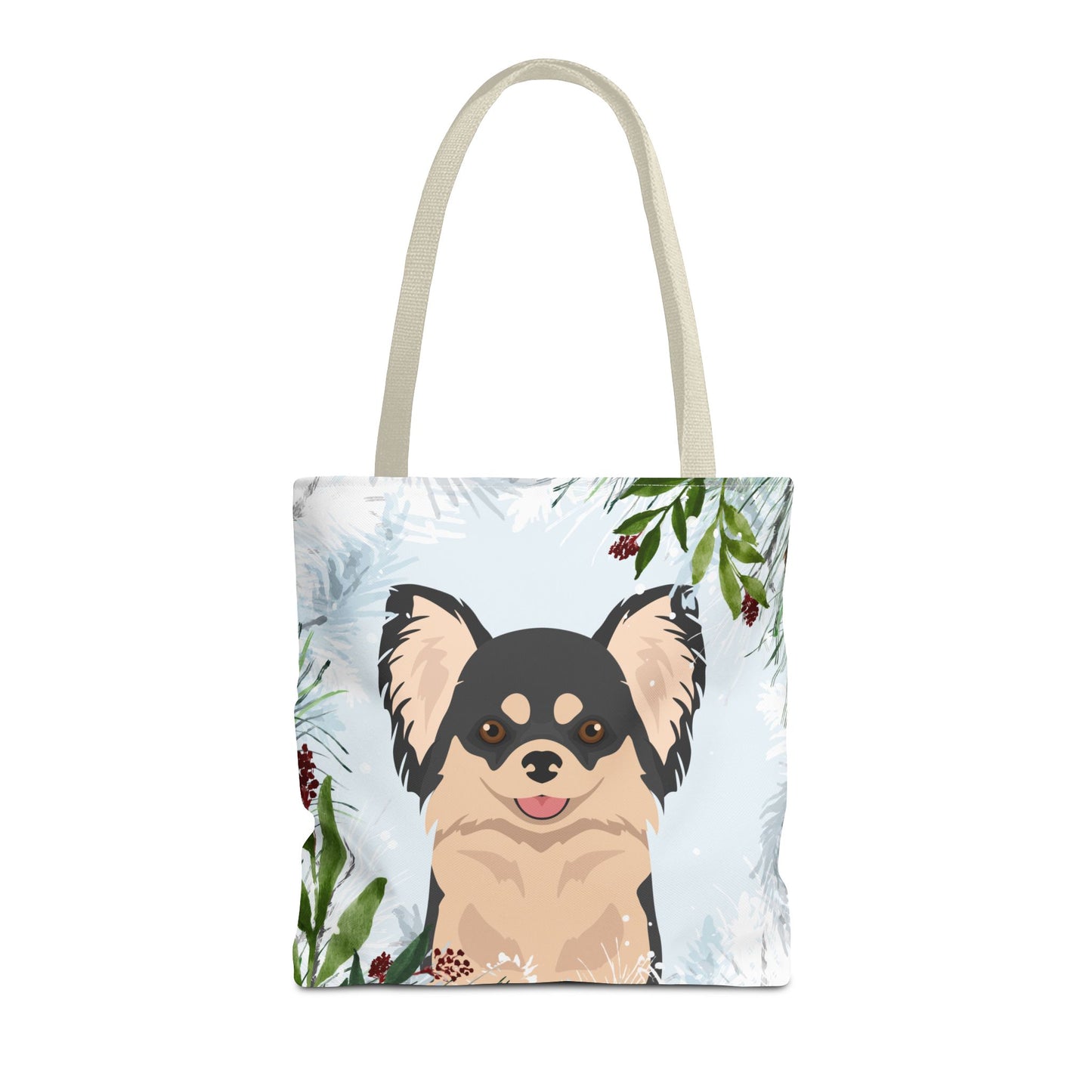 Chihuahua Dog Christmas Holiday Tote Bag 16x16