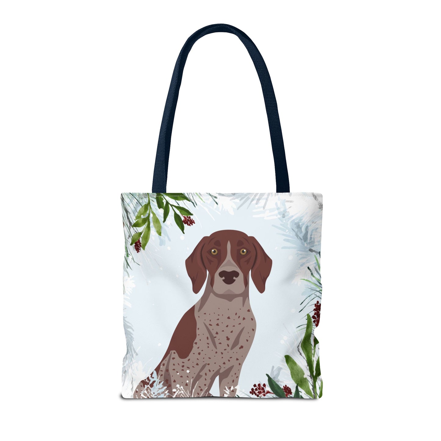 German Shorthaired Pointer Dog Christmas Holiday Tote Bag 16x16