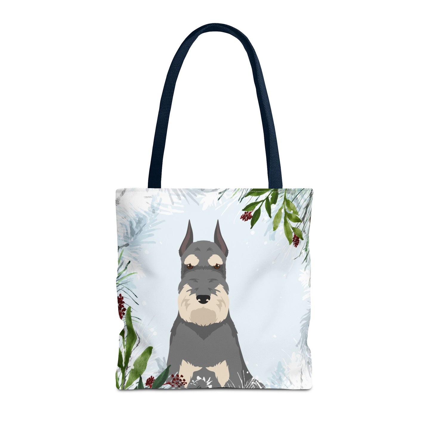 Schnauzer Dog Christmas Holiday Tote Bag 16x16