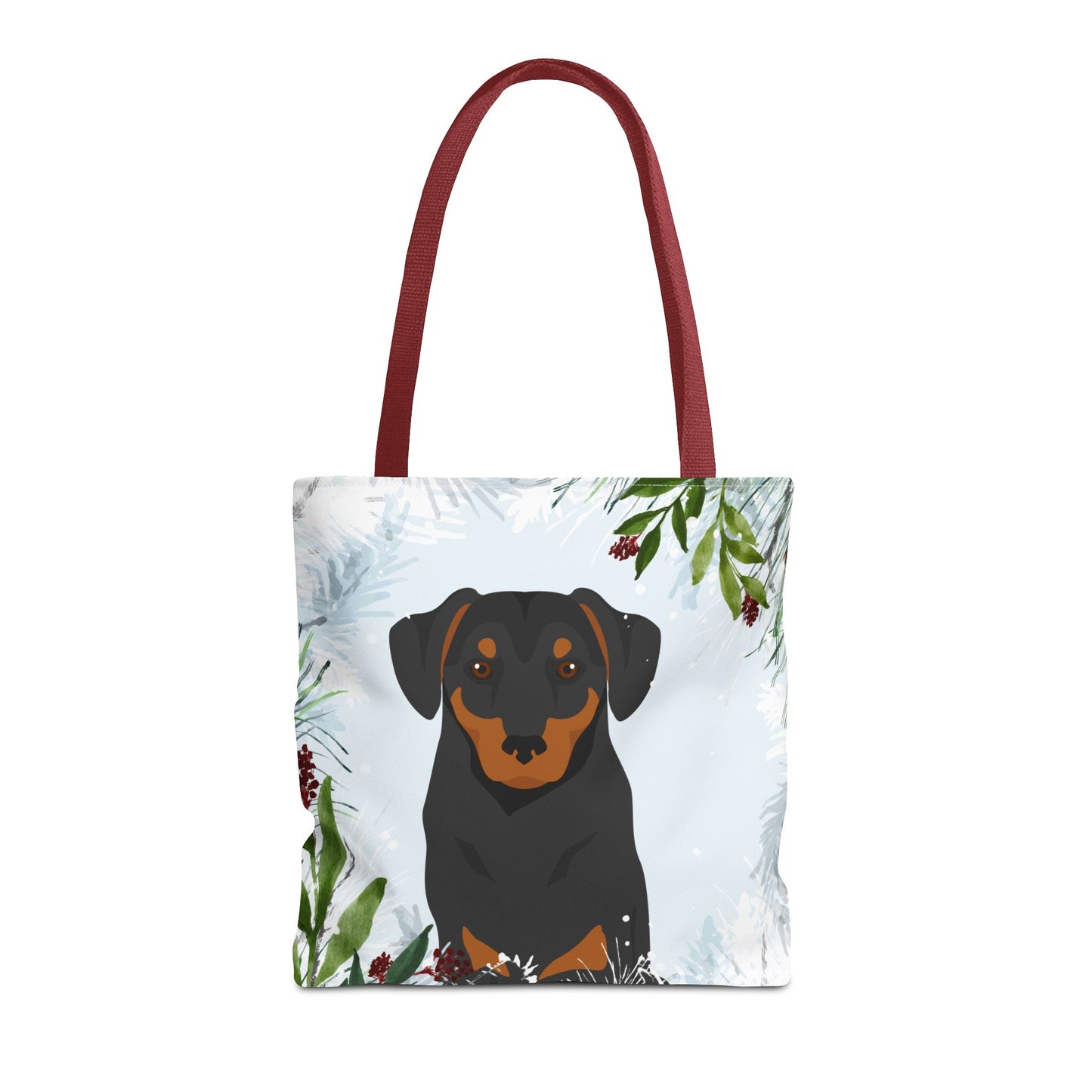 Austrian Pinscher Dog Christmas Holiday Tote Bag 16x16