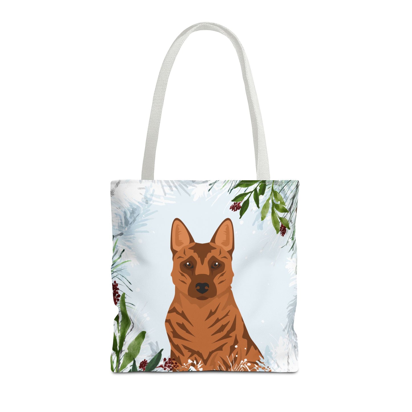 Kai Ken Dog Christmas Holiday Tote Bag 16x16