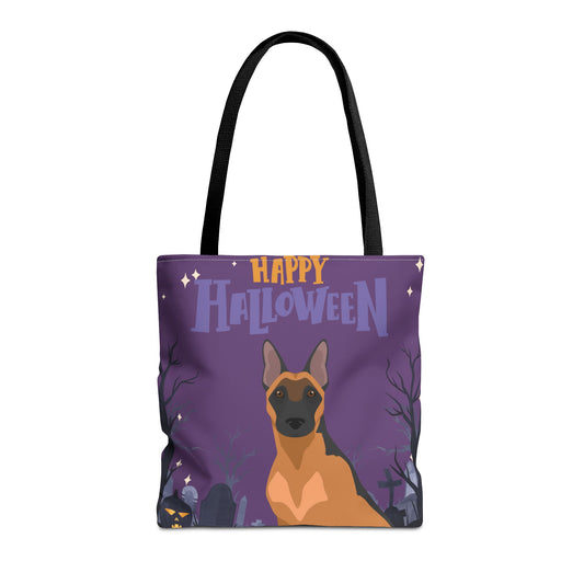 Belgain Malinois Dog Happy Halloween Tote Bag 16x16